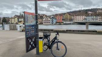Pompe à vélo publique Schifflände