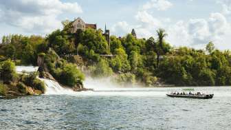 Ville de Schaffhouse et chutes du Rhin